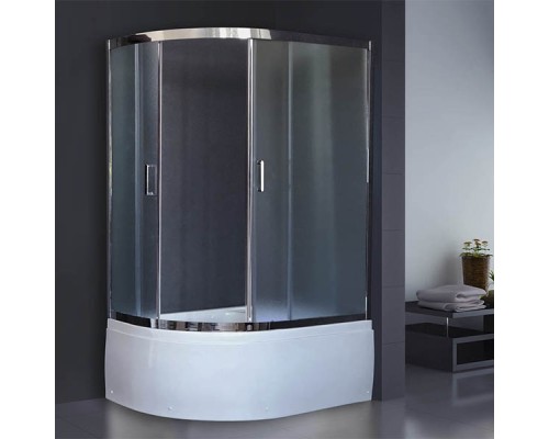 Душевой уголок Royal Bath ВК 120х80 RB8120BK-C-CH-R с поддоном Хром