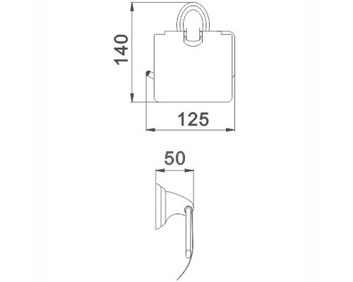 Держатель туалетной бумаги Haiba HB1503 с крышкой Хром