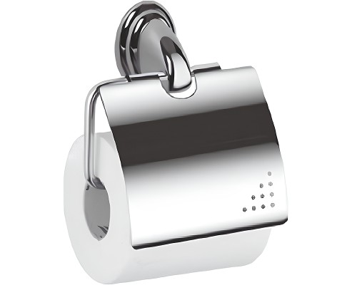 Держатель туалетной бумаги Haiba HB1503 с крышкой Хром
