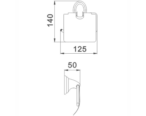 Держатель туалетной бумаги Haiba HB1503 с крышкой Хром