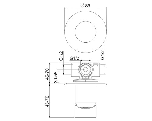 Смеситель для душа Webert One-B NB880101015