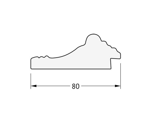 Зеркало Evoform Exclusive 175х115 BY 1314 с фацетом в багетной раме - Сусальное золото 80 мм
