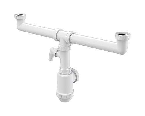 Сифон для кухонной мойки Alcaplast A448P-DN50/40 Белый