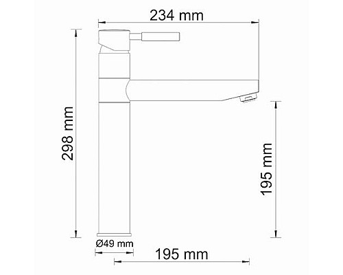 Смеситель для кухни WasserKRAFT 4107