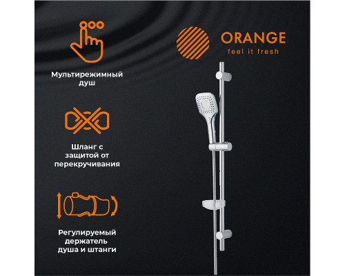 Комплект смесителей Orange Thermo с термостатом Хром