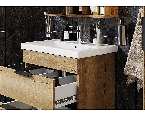 Тумба под раковину Onika Легран 60.13 106117 подвесная Дуб галифакс