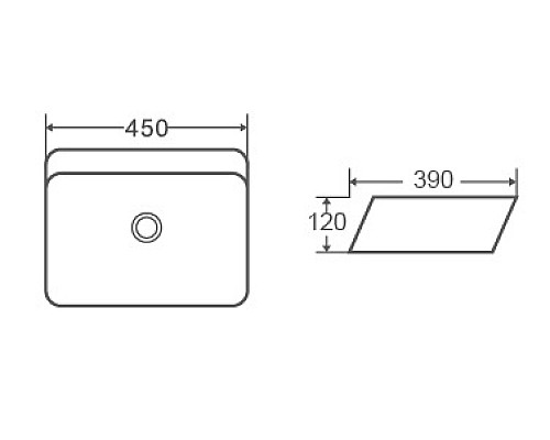 Раковина-чаша CeramaLux 45 2242 Белая