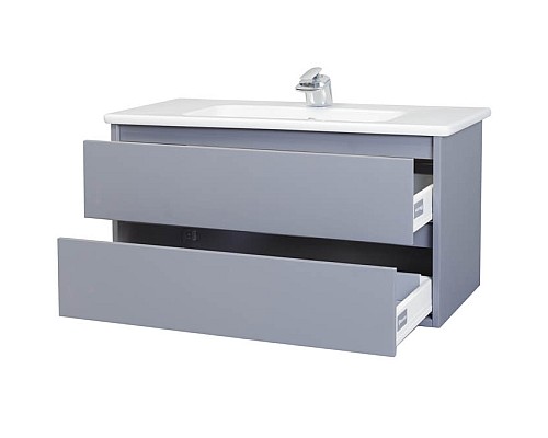 Тумба под раковину Bellezza Лоренцо 100 4639117270363 подвесная Серебро