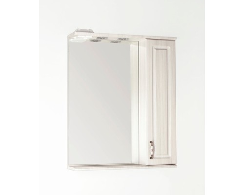 Зеркальный шкаф Style Line Олеандр-2 65 ЛС-00000202 рельеф пастель