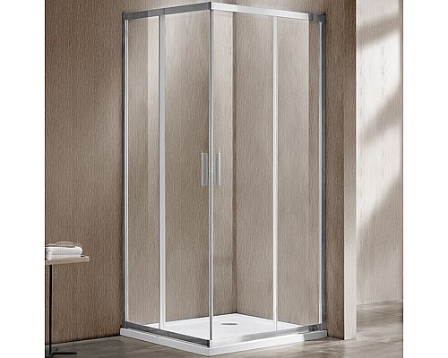 Душевой уголок Vincea Garda 120x110 VSS-1G1112CL профиль Хром стекло прозрачное