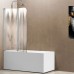 Шторка на ванну Vincea 114x140 Хром, арт
