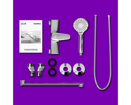 Смеситель для ванны Dorff Ultra D5095000 универсальный Хром