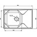 Кухонная мойка GranFest Unique GF-U-740L Иней