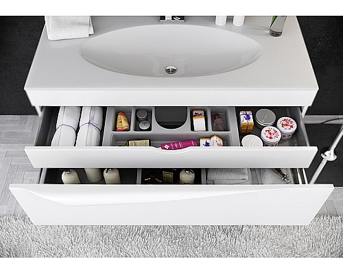 Тумба под раковину Clarberg Papyrus 100 PAP0110 подвесная Белая