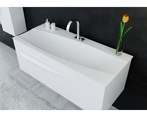 Тумба под раковину Clarberg Papyrus 100 PAP0110 подвесная Белая