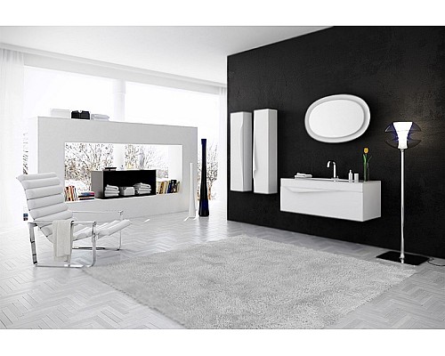 Тумба под раковину Clarberg Papyrus 100 PAP0110 подвесная Белая