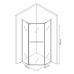 Душевой уголок Cerutti SPA Chika 90х90 ZP91B профиль Черный матовый стекло прозрачное