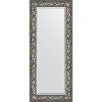 Зеркало Evoform Exclusive 139х59 BY 3520 с фацетом в багетной раме - Византия серебро 99 мм