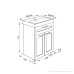 Тумба напольная 60 см белая/под дерево IDDIS New Sena