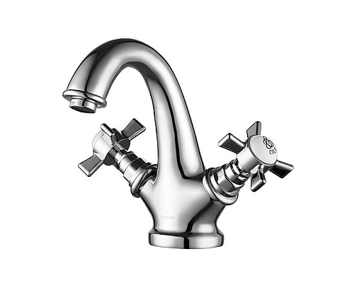 Смеситель для раковины с донным клапаном и подводкой Caprigo Bristol 21-520-CRM хром