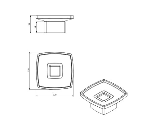 Мыльница Langberger Black Edition 11317A-BP Черный матовый