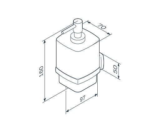 Дозатор для жидкого мыла AM.PM Gem A9036922 Черный Белый