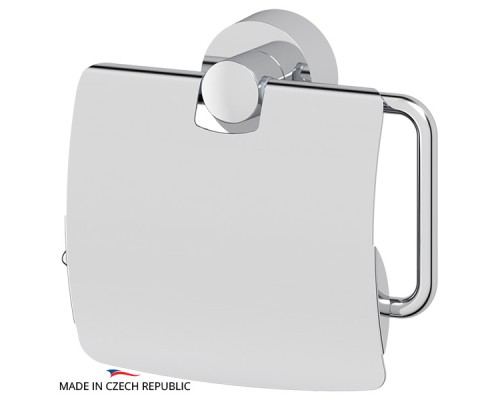 Держатель туалетной бумаги с крышкой (хром) FBS NOS 055