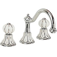 Смеситель для биде Migliore Olivia 19010 Хром Белый декор Платина