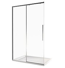 Душевая дверь Good Door Idea 140 WTW-140-C-B профиль Черный стекло прозрачное