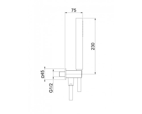 Душевой гарнитур Webert AC1045794, золото