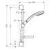 Душевой гарнитур Hansgrohe Croma 100 1jet/Unica C 27724000