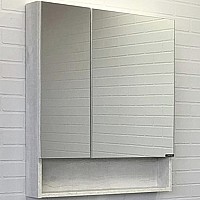 Зеркальный шкаф Comforty Никосия 70 00-00006163 Дуб белый