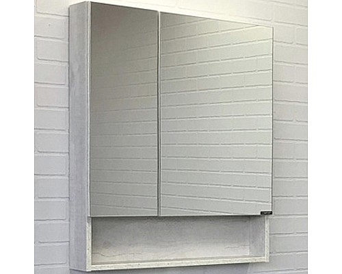 Зеркальный шкаф Comforty Никосия 70 00-00006163 Дуб белый