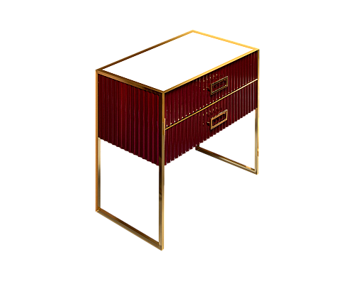 Тумба Armadi Art Monaco 100см h84см бордо глянец золото под раковину моноблок