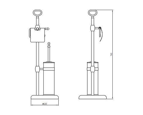 Напольная стойка Migliore Mirella 17344 Золото