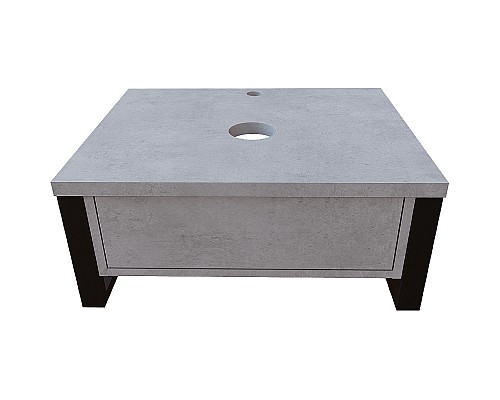 Тумба под раковину 1MarKa Grunge Loft 60П Ц0000001582 подвесная Бетон светлый