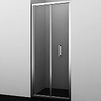 Душевая дверь WasserKRAFT Weser 100 78F12 профиль Хром стекло прозрачное