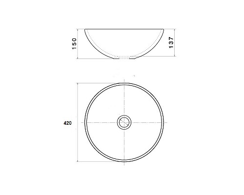 Раковина-чаша Bronze de luxe 2231 Festival