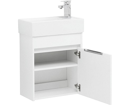 Комплект мебели для ванной Aquanet Лидс 50 240480 подвесной Белый
