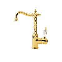 Смеситель для умывальника высокий Boheme Imperiale Presente 322 золото