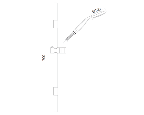 Душевая система Webert AC0589015, хром