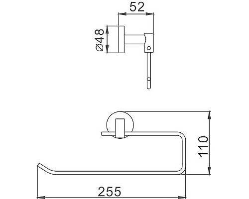 Держатель бумажных полотенец Haiba HB1703-2 Хром
