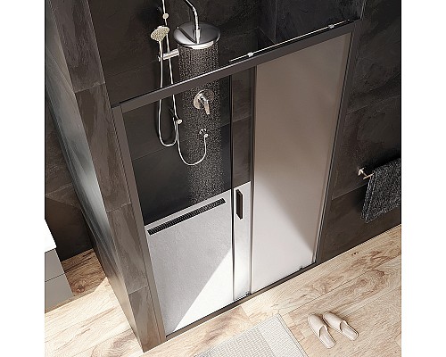 Душевая дверь AM.PM Gem 120 W90G-120-1-195BM Черный матовый -