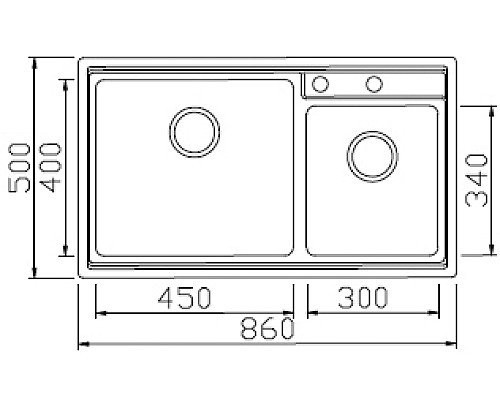 Кухонная мойка Seaman Eco Roma SMR-8650B.B Нержавеющая сталь