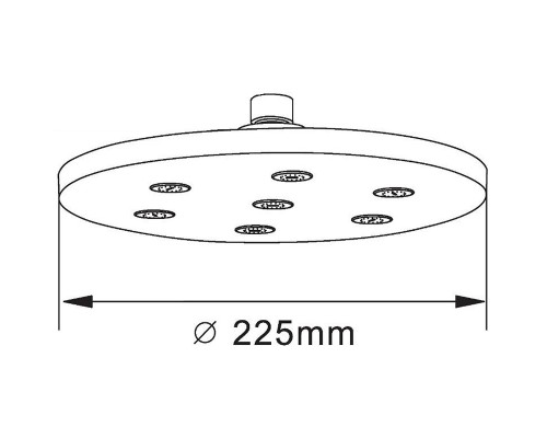 Верхний душ Orange S11TS Хром