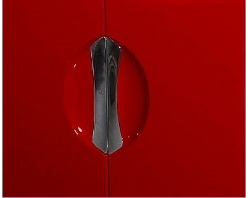 Шкаф пенал Bellezza Лагуна 35 L 4622107002037 Красный Белый