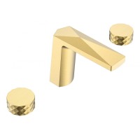 Смеситель врезной на 3отв. Boheme Venturo золото, ручка DIAMOND