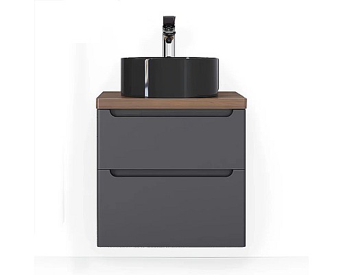 Тумба под раковину Jorno Wood 60 wood.01.60/P/GR подвесная Серая