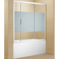 Шторка на ванну Aquanet Practic 175 273603 Хром с шелкографией