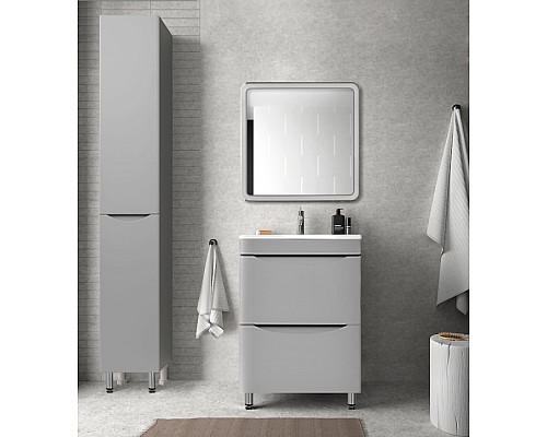 Тумба под раковину Style line Бергамо СС-00002309 напольная серая